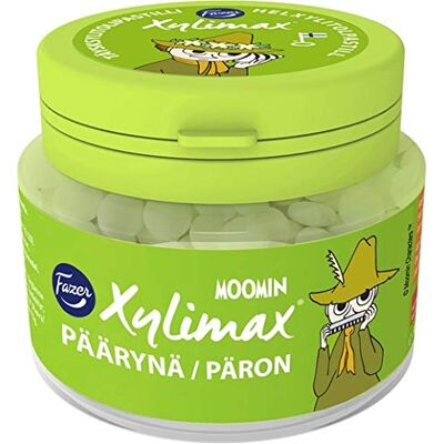 Xylimax Fazer Moomin Pear Pastilles 1 Jar of 90g Xylimax Fazer Moomin Pear Pastilles 1 Jar of 90g