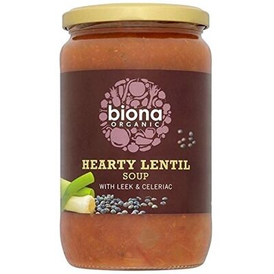 Biona Organic Hearty Lentil Soup 680g Pack of 2 Biona Organic Hearty Lentil Soup 680g Pack of 2