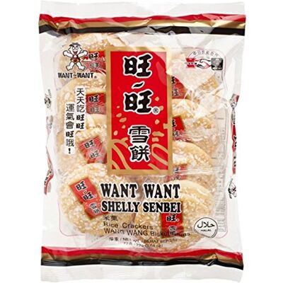 Want Want Shelly Senbei (Rice Crackers) 72g Want Want Shelly Senbei (Rice Crackers) 72g