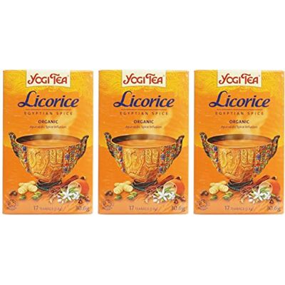 YOGI TEA (3 PACK) Licorice Egyptian Spice 17 Bag 3 PACK BUNDLE YOGI TEA (3 PACK) Licorice Egyptian Spice 17 Bag 3 PACK BUNDLE