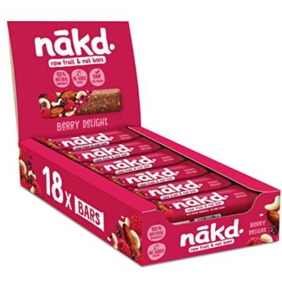 Nakd - Berry Delight - Gluten Free - Snack Bar - Nakd Berry Delight Nakd - Berry Delight - Gluten Free - Snack Bar - Nakd Berry Delight