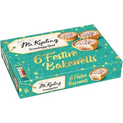 Mr Kipling 6 Festive Bakewell Tarts 269g Mr Kipling 6 Festive Bakewell Tarts 269g