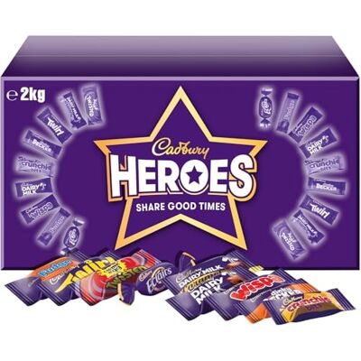 Cadbury Heroes Chocolate Bulk Sharing Box - 2 kg Cadbury Heroes Chocolate Bulk Sharing Box - 2 kg