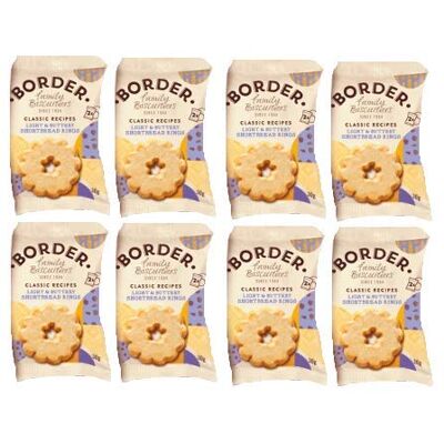 Border Shortbread Rings Luxury Mini Packs Of 2 Biscuits (Pack of 8) Border Shortbread Rings Luxury Mini Packs Of 2 Biscuits (Pack of 8)