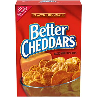 NABISCO Flavor Originals Better Cheddars Baked Snack Crackers, 6.5 Oz. NABISCO Flavor Originals Better Cheddars Baked Snack Crackers, 6.5 Oz.