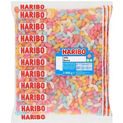 HARIBO Jelly Beans – Fruity and Chewy Sweets – 3kg Bulk Bag HARIBO Jelly Beans – Fruity and Chewy Sweets – 3kg Bulk Bag