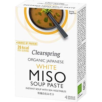 Clearspring Organic Instant Sweet White Miso Paste 60 g (Pack of 4) Clearspring Organic Instant Sweet White Miso Paste 60 g (Pack of 4)