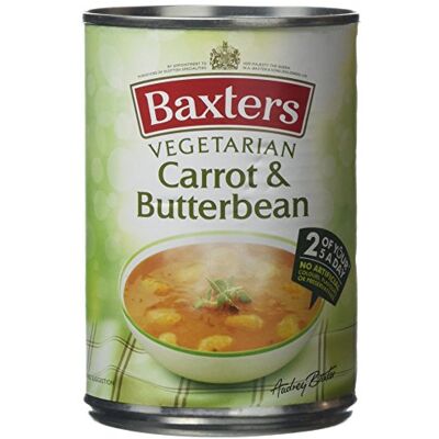 Baxters Vegetarian Carrot and Butterbean Soup 400 g (Pack of 12) Baxters Vegetarian Carrot and Butterbean Soup 400 g (Pack of 12)