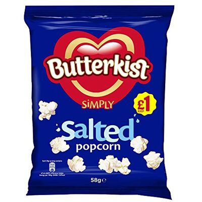 Butterkist Simply Salted Popcorn 58g (12 Packs) Butterkist Simply Salted Popcorn 58g (12 Packs)