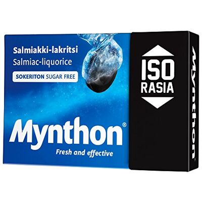 Mynthon Pastilles 2 Boxes x 85g of Mynthon Salmiakki Lakritsi Salmiak Licorice Fresh & Effective Sugar Free Pastilles Lozenges Dragees Drops Candies Sweets with Stevia Mynthon Pastilles 2 Boxes x 85g of Mynthon Salmiakki Lakritsi Salmiak Licorice Fresh & Effective Sugar Free Pastilles Lozenges Dragees Drops Candies Sweets with Stevia