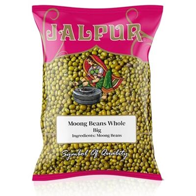 Jalpur millers Moong Beans Whole Big 1.5kg – Premium Mung Beans – Ideal for Sprouting, Cooking & Curries – High-Protein Moong Daal – Dried Peas Substitute – Nutritious Mung Bean for Soups, Salads Jalpur millers Moong Beans Whole Big 1.5kg – Premium Mung Beans – Ideal for Sprouting, Cooking & Curries – High-Protein Moong Daal – Dried Peas Substitute – Nutritious Mung Bean for Soups, Salads