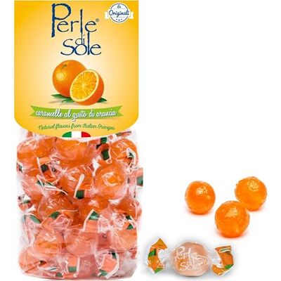 Perle di Sole Orange Flavored Hard Candies – 3 Pcs. x 200Gr Perle di Sole Orange Flavored Hard Candies – 3 Pcs. x 200Gr