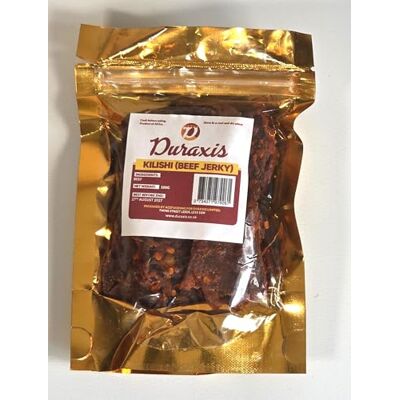 Duraxis Kilishi (Beef Jerky) Traditional African Style Sweet & Spicy 100g Duraxis Kilishi (Beef Jerky) Traditional African Style Sweet & Spicy 100g