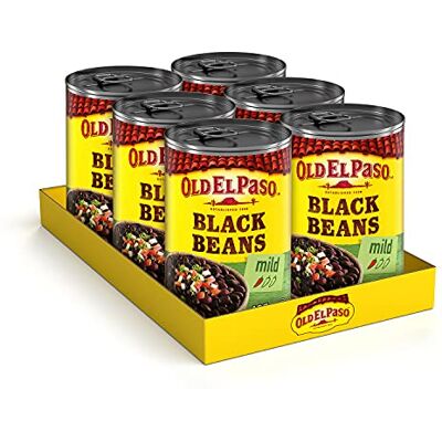Old El Paso Black Beans, 6 x 425g Old El Paso Black Beans, 6 x 425g