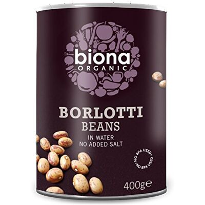 Biona Organic Borlotti Beans 400g (Pack of 6) Biona Organic Borlotti Beans 400g (Pack of 6)