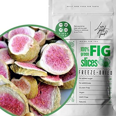 ZINGY ZOO Freeze Dried Figs Slices 100% Natural No Added Sugar Gluten Free Healthy Snack, Cake Decoration, Smoothie Dry Figs Raw Freeze Dried Snack Fresh Figs Dried to Perfect Fig Snack ZingyZoo ZINGY ZOO Freeze Dried Figs Slices 100% Natural No Added Sugar Gluten Free Healthy Snack, Cake Decoration, Smoothie Dry Figs Raw Freeze Dried Snack Fresh Figs Dried to Perfect Fig Snack ZingyZoo