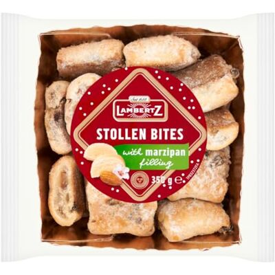 Lambertz Stollen Bites with Marzipan Filling 350g Lambertz Stollen Bites with Marzipan Filling 350g