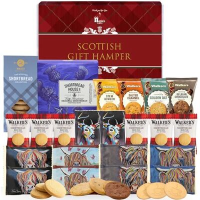 Hattie's Gifts Hattie’s Gifts Scottish Shortbread Biscuits Gift Set 22 Piece Individually Wrapped Assorted Biscuits and 2 Full-Size Carton Gourmet Snack Box Hattie's Gifts Hattie’s Gifts Scottish Shortbread Biscuits Gift Set 22 Piece Individually Wrapped Assorted Biscuits and 2 Full-Size Carton Gourmet Snack Box