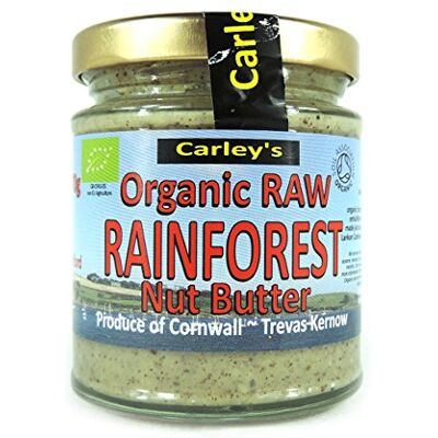 Carley's Organic Rainforest Nut Butter Raw 6x170g Carley's Organic Rainforest Nut Butter Raw 6x170g