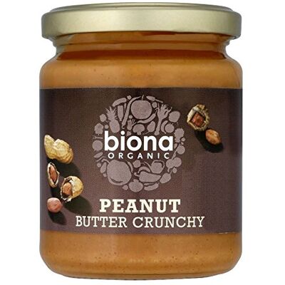 Biona Organic Peanut Butter Crunchy with Sea Salt (250g Biona Organic Peanut Butter Crunchy with Sea Salt (250g
