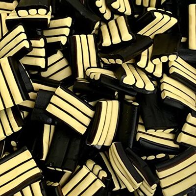 The Gourmet Sweet Company Makulaku Banana Stripe Liquorice Retro Sweet Shop Jar By The Gourmet Sweet Company Makulaku Banana Stripe Liquorice Retro Sweet Shop Jar By