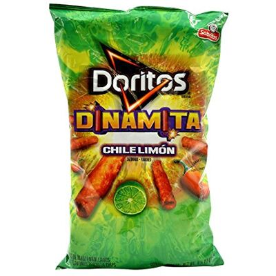 Doritos , Dinamita, Chile Limon Rolled Tortilla Chips, 9.75oz Bag (Pack of 4) by Frito Lay Doritos , Dinamita, Chile Limon Rolled Tortilla Chips, 9.75oz Bag (Pack of 4) by Frito Lay