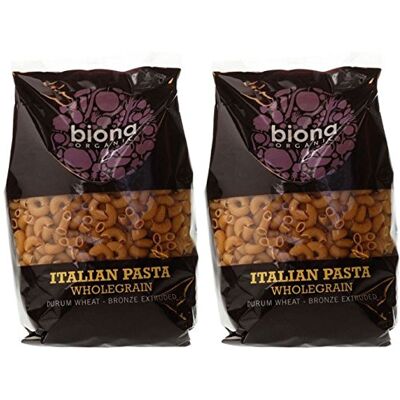 Biona (2 Pack) Org Wholewheat Macaroni 500g 2 PACK BUNDLE Biona (2 Pack) Org Wholewheat Macaroni 500g 2 PACK BUNDLE