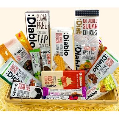 Pure Source Nutrition Diabetic SugarFree Gift Set Hamper Box Basket Sweets Gummy Cookies Bar Bars Present Snack Sweet Basket Suitable for All Occasions Fathers Mothers Day Birthday Christmas Hamper By PSN Pure Source Nutrition Diabetic SugarFree Gift Set Hamper Box Basket Sweets Gummy Cookies Bar Bars Present Snack Sweet Basket Suitable for All Occasions Fathers Mothers Day Birthday Christmas Hamper By PSN