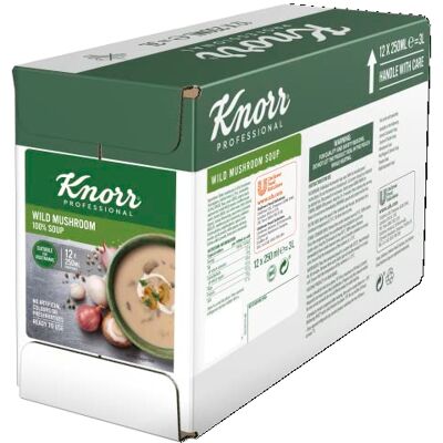 Knorr Professional - 100% Wild Mushroom Soup Pouches - Soup Knorr Professional - 100% Wild Mushroom Soup Pouches - Soup