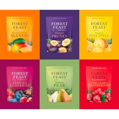 Free From Direct Forest Feast Dried Fruit 6 Different Flavours. Contains A Range of Dried Fruit Snack Packs Including Award Winning Forest Feast Mango. Vegan Healthy Snack That Is High In Fibre And No Added Sugar. Free From Direct Forest Feast Dried Fruit 6 Different Flavours. Contains A Range of Dried Fruit Snack Packs Including Award Winning Forest Feast Mango. Vegan Healthy Snack That Is High In Fibre And No Added Sugar.