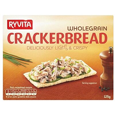 Ryvita Wholegrain Crackerbread (125g) Pack of 6 Ryvita Wholegrain Crackerbread (125g) Pack of 6