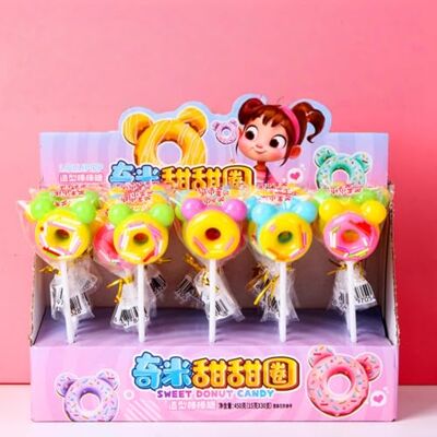 Jgfwat Sweet Donut Candy Lollipops 30 Individually Wrapped Orange Flavoured Treats Novelty Shape for Birthdays & Events 450g Jgfwat Sweet Donut Candy Lollipops 30 Individually Wrapped Orange Flavoured Treats Novelty Shape for Birthdays & Events 450g