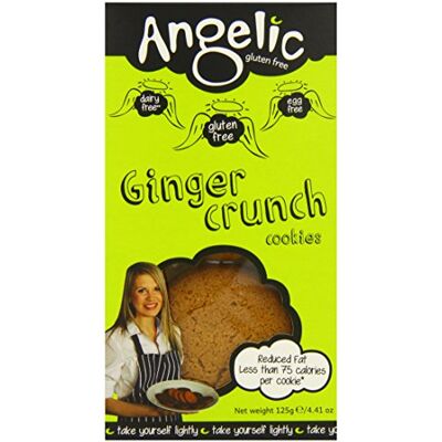 Angelic Gluten Free Ginger Crunch Cookie 125 g (Pack of 4) Angelic Gluten Free Ginger Crunch Cookie 125 g (Pack of 4)