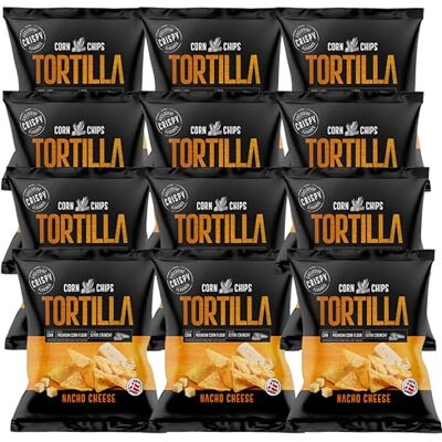Serendib OK Snacks Crispy Tortilla Chips – Crunchy, Lightly Salted Corn Chips – Perfect for Dipping, Snacking & Sharing – Authentic Mexican-Style Tortilla Flavor – 150g Bag (12 Packets, Nacho Cheese) Serendib OK Snacks Crispy Tortilla Chips – Crunchy, Lightly Salted Corn Chips – Perfect for Dipping, Snacking & Sharing – Authentic Mexican-Style Tortilla Flavor – 150g Bag (12 Packets, Nacho Cheese)