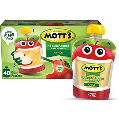 Mott's Snack & Go Natural Apple Sauce, 3.2 oz pouches (Pack of 12) Mott's Snack & Go Natural Apple Sauce, 3.2 oz pouches (Pack of 12)