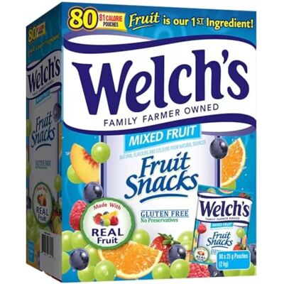 JANNGII Welch's Fruit Snacks: Real Fruit, Mixed Flavors (2KG) JANNGII Welch's Fruit Snacks: Real Fruit, Mixed Flavors (2KG)
