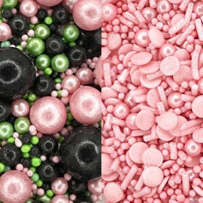 A Pinch of Twin 30g Wicked Pearls Mix and 30g Wicked Colour Medley Pink. Cake Topper Sprinkles 2x30g Edible Shimmer Cupcake Decorations For Witch Themed Cakes A Pinch of Twin 30g Wicked Pearls Mix and 30g Wicked Colour Medley Pink. Cake Topper Sprinkles 2x30g Edible Shimmer Cupcake Decorations For Witch Themed Cakes