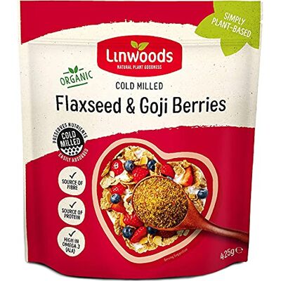 Linwoods (Pack Of 2) Sun Dried Goji Organic Milled Flaxseed Linwoods (Pack Of 2) Sun Dried Goji Organic Milled Flaxseed