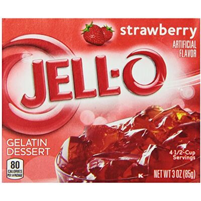 Jell-O Strawberry Gelatin Dessert 85g Jell-O Strawberry Gelatin Dessert 85g