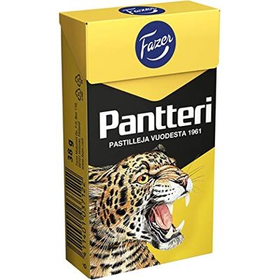 Fazer Pantteri Pastilles Liquorice 4 Boxes of 38g Fazer Pantteri Pastilles Liquorice 4 Boxes of 38g