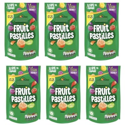Aplins Fruit Pastilles Multipack – 6 x 114g Sharing Bags – Original Sugar Coated Assorted Fruit Flavour Chewy Sweets – Vegan Friendly Bulk Candy Pouches Aplins Fruit Pastilles Multipack – 6 x 114g Sharing Bags – Original Sugar Coated Assorted Fruit Flavour Chewy Sweets – Vegan Friendly Bulk Candy Pouches