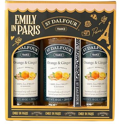St. Dalfour St Dalfour Emily in Paris Orange & Ginger Jam, 284g, Pack of 3, No Added Sugar, 100% Fruit St. Dalfour St Dalfour Emily in Paris Orange & Ginger Jam, 284g, Pack of 3, No Added Sugar, 100% Fruit