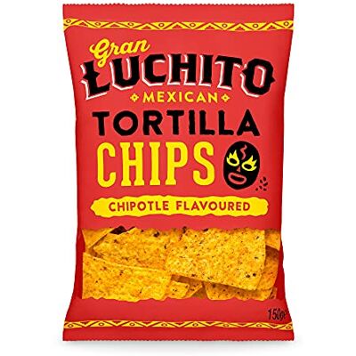 Gran Luchito Mexican Chipotle Flavour Tortilla Chips, 150g Gran Luchito Mexican Chipotle Flavour Tortilla Chips, 150g