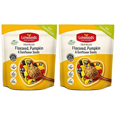 Linwoods Organic Milled Flaxseed Sunflower & Pumpkin 425g (Pack of 2) Linwoods Organic Milled Flaxseed Sunflower & Pumpkin 425g (Pack of 2)