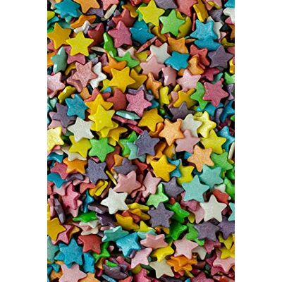 simply topps Glimmer/Matt Stars Sugar Sprinkles Cake, Cupcake & Cookies Decorations (Glimmer Rainbow Jumbo, 100g) simply topps Glimmer/Matt Stars Sugar Sprinkles Cake, Cupcake & Cookies Decorations (Glimmer Rainbow Jumbo, 100g)