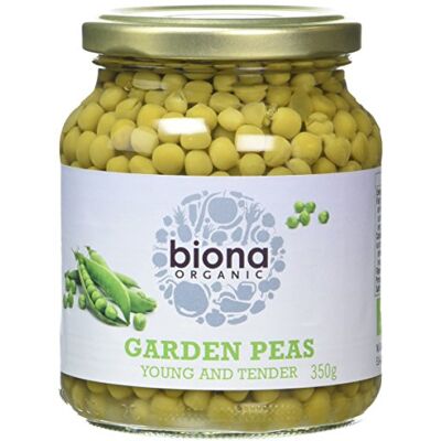 Biona Organic Jarred Garden Peas 350g (Pack of 6) Biona Organic Jarred Garden Peas 350g (Pack of 6)