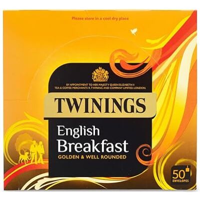 Twinings English Breakfast Tea Bags - 6x50 Twinings English Breakfast Tea Bags - 6x50