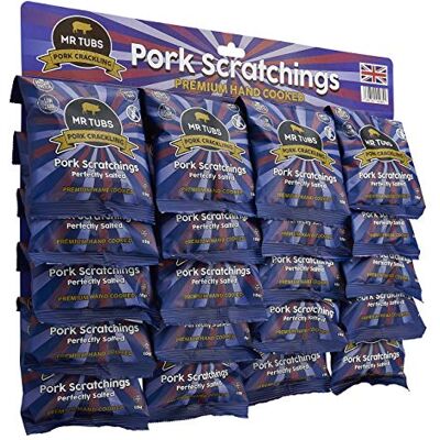 Mr Tubs Pork Crackling Mr Tubs Premium Pork Scratchings Gluten Free Perfectly Salted, 20 x 18g Bags Pub Style, Low Carb, Keto & Paleo Friendly, Hand Cooked Pork Rind Crackling Snack Mr Tubs Pork Crackling Mr Tubs Premium Pork Scratchings Gluten Free Perfectly Salted, 20 x 18g Bags Pub Style, Low Carb, Keto & Paleo Friendly, Hand Cooked Pork Rind Crackling Snack