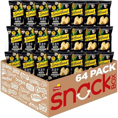 Smartfood Popcorn, White Cheddar, (Pack of 64) 1 Ounce Smartfood Popcorn, White Cheddar, (Pack of 64) 1 Ounce