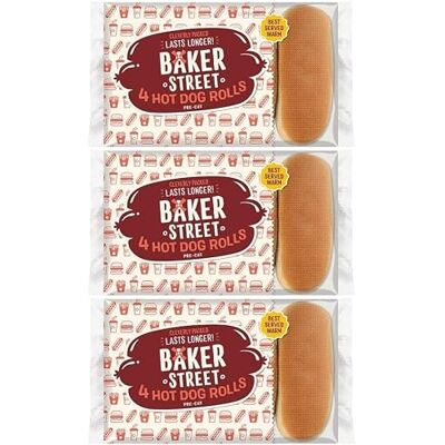 Pantry Basket Hot Dog Rolls Jumbo Sausage Bread Buns 4 Pack x 3 (12 Total) (Standard) Pantry Basket Hot Dog Rolls Jumbo Sausage Bread Buns 4 Pack x 3 (12 Total) (Standard)